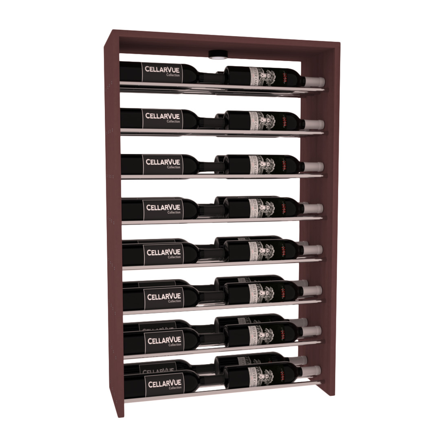 InstaCellar - 26" Horizontal Double Deep Top Display - Black Metal Rods