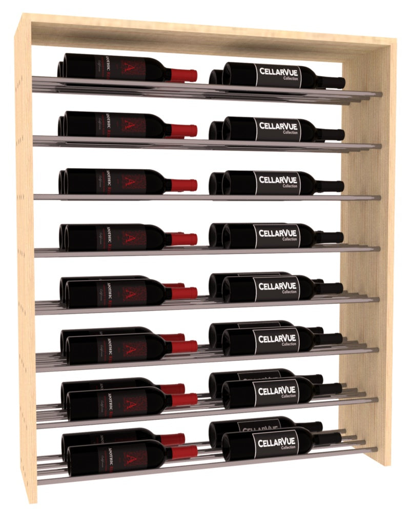 InstaCellar - 35" Horizontal Double Deep Top Display - Gunmetal Rods