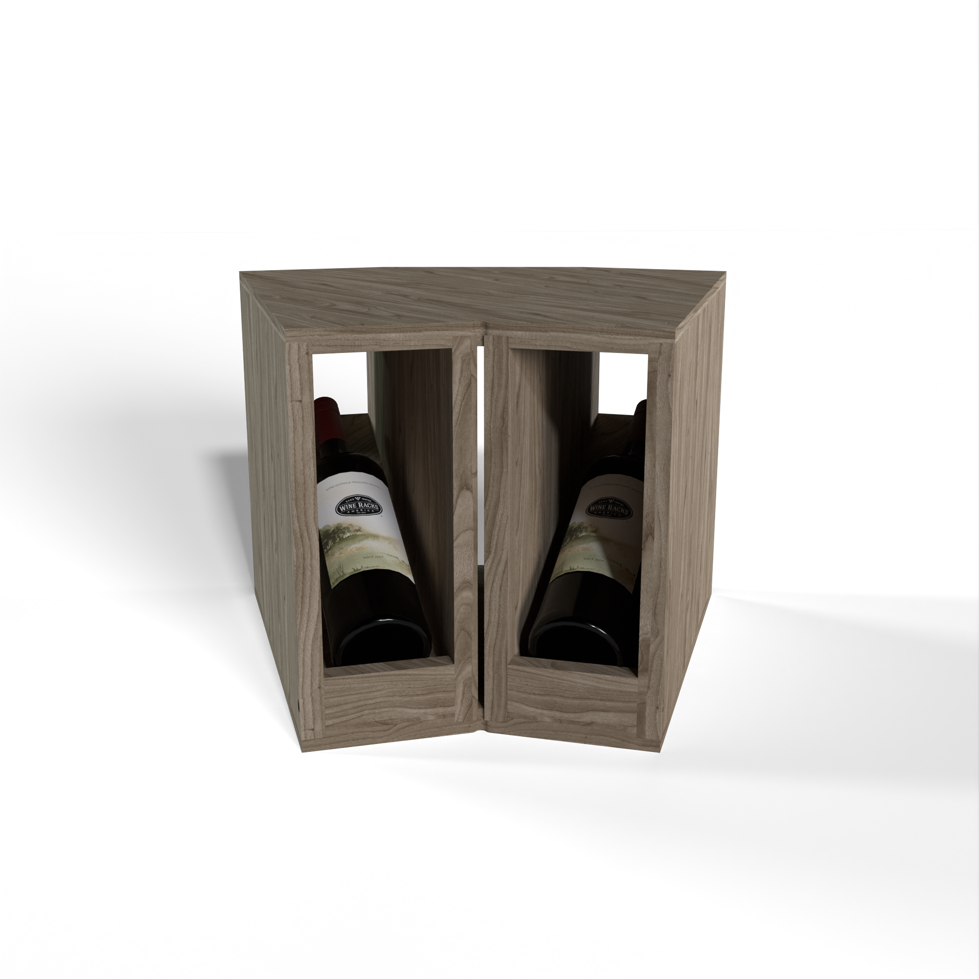 GrandCellar™ - 2 Column Full-Depth Elevated Display Row Corner  - 12