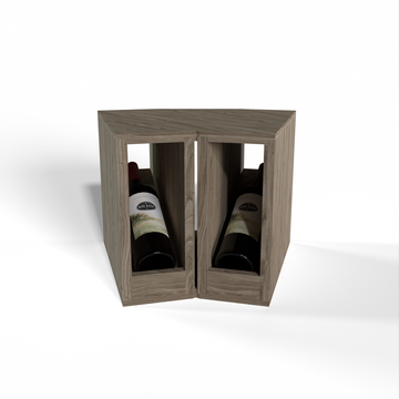 GrandCellar™ - 2 Column Full-Depth Elevated Display Row Corner  - 12