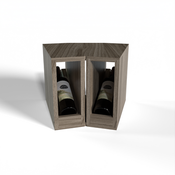 GrandCellar™ - 2 Column Full-Depth Elevated Cradle Display Row Corner - 12