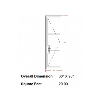 French Steel Classic Series Wine Cellar Glass Enclosure