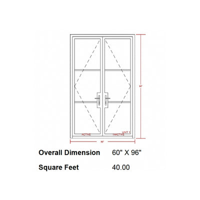 French Steel Classic Series Wine Cellar Glass Enclosure