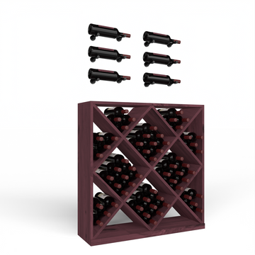 Wine Room Essentials Bundle - Diamond Cube x Vino Pin Designer Kit in Matte Black Metal