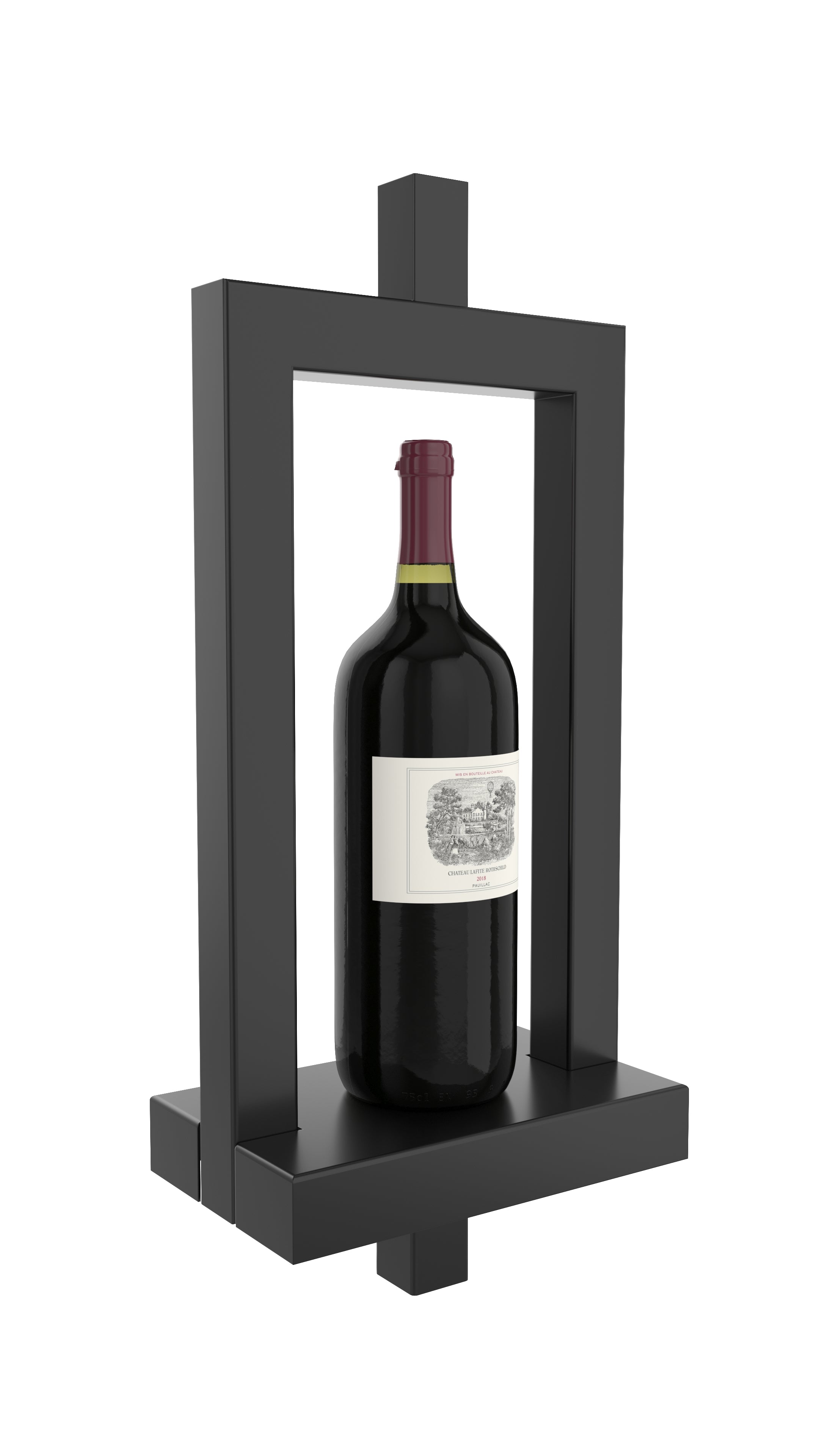 Win Design Spar Rack Vino Series Post Window Shelf for Upright Bottle & Glassware Display ...