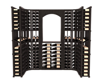 InstaCellar – Florence Wine Cellar Kit in Knotty Alder Black stained with WineSafe™ Satin Sealant