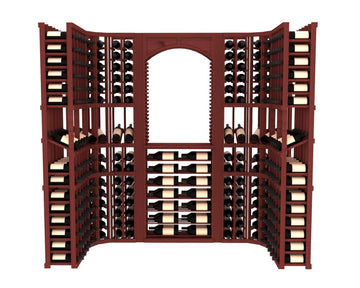 InstaCellar – Florence Wine Cellar Kit in Knotty Alder Cherry stained without WineSafe™ Satin Sealant