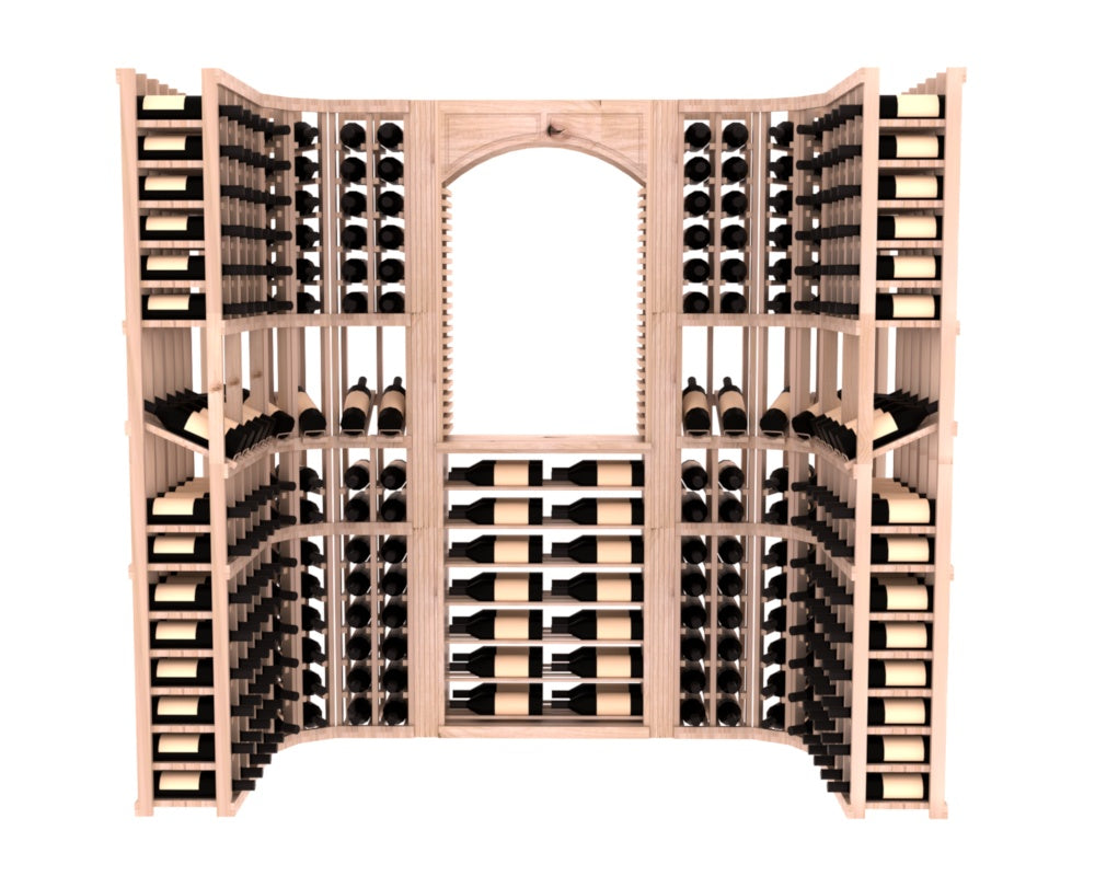 InstaCellar – Florence Wine Cellar Kit in Knotty Alder Unstained with WineSafe™ Satin Sealant
