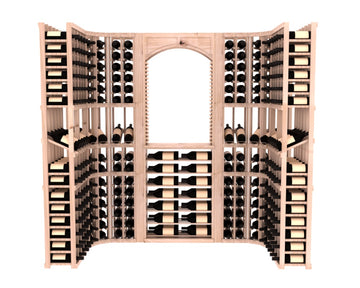 InstaCellar – Florence Wine Cellar Kit in Knotty Alder Unstained with WineSafe™ Satin Sealant