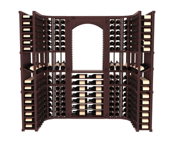 InstaCellar – Florence Wine Cellar Kit in Knotty Alder Walnut stained with WineSafe™ Satin Sealant