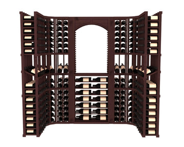 InstaCellar – Florence Wine Cellar Kit in Knotty Alder Walnut stained without WineSafe™ Satin Sealant