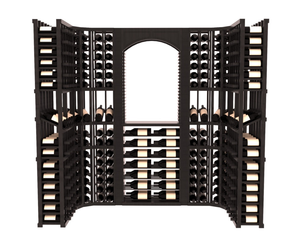 InstaCellar – Florence Wine Cellar Kit in Grand Mahogany Black stained with WineSafe™ Satin Sealant