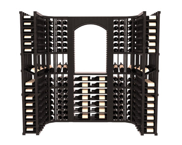 InstaCellar – Florence Wine Cellar Kit in Grand Mahogany Black stained with WineSafe™ Satin Sealant
