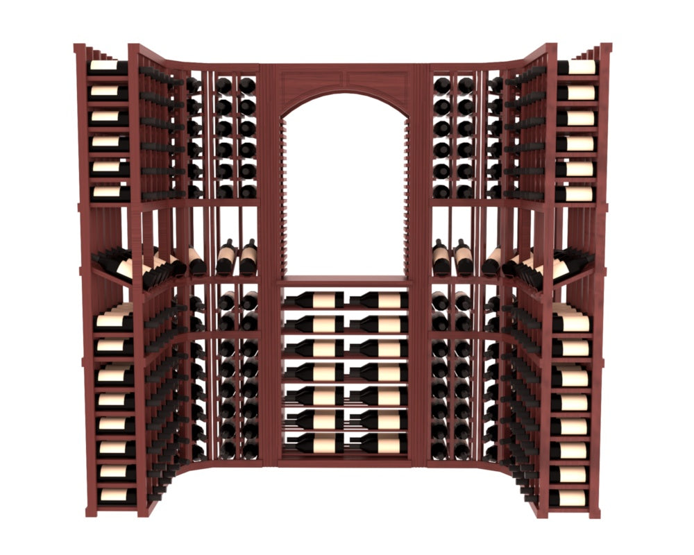 InstaCellar – Florence Wine Cellar Kit in Grand Mahogany Cherry stained with WineSafe™ Satin Sealant