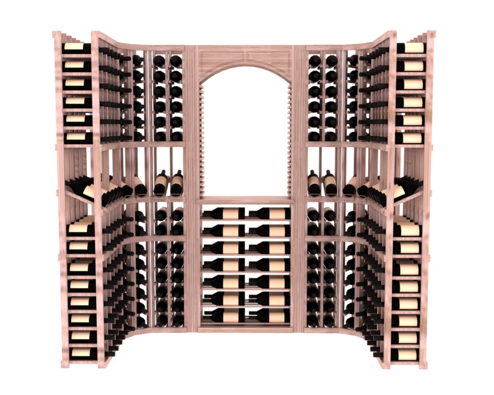InstaCellar – Florence Wine Cellar Kit in Grand Mahogany Unstained with WineSafe™ Satin Sealant