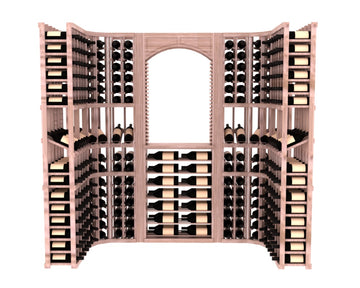 InstaCellar – Florence Wine Cellar Kit in Grand Mahogany Unstained with WineSafe™ Satin Sealant