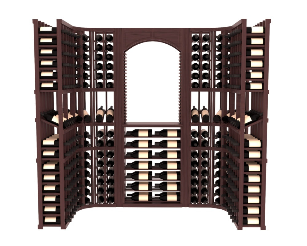 InstaCellar – Florence Wine Cellar Kit in Grand Mahogany Walnut stained with WineSafe™ Satin Sealant