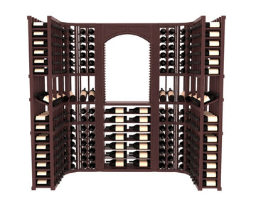 InstaCellar – Florence Wine Cellar Kit in Grand Mahogany Walnut stained with WineSafe™ Satin Sealant