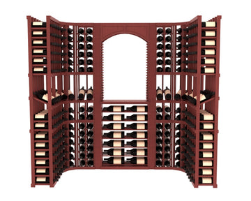 InstaCellar – Florence Wine Cellar Kit in Ponderosa Pine Cherry stained with WineSafe™ Satin Sealant