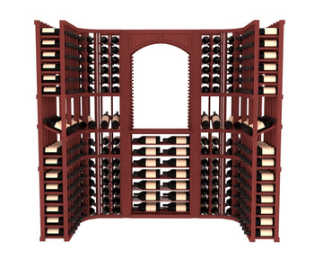 InstaCellar – Florence Wine Cellar Kit in Ponderosa Pine Cherry stained without WineSafe™ Satin Sealant
