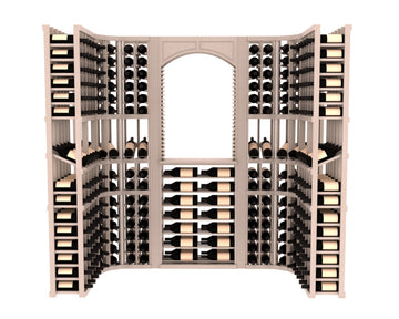 InstaCellar – Florence Wine Cellar Kit in Ponderosa Pine Greywash stained with WineSafe™ Satin Sealant