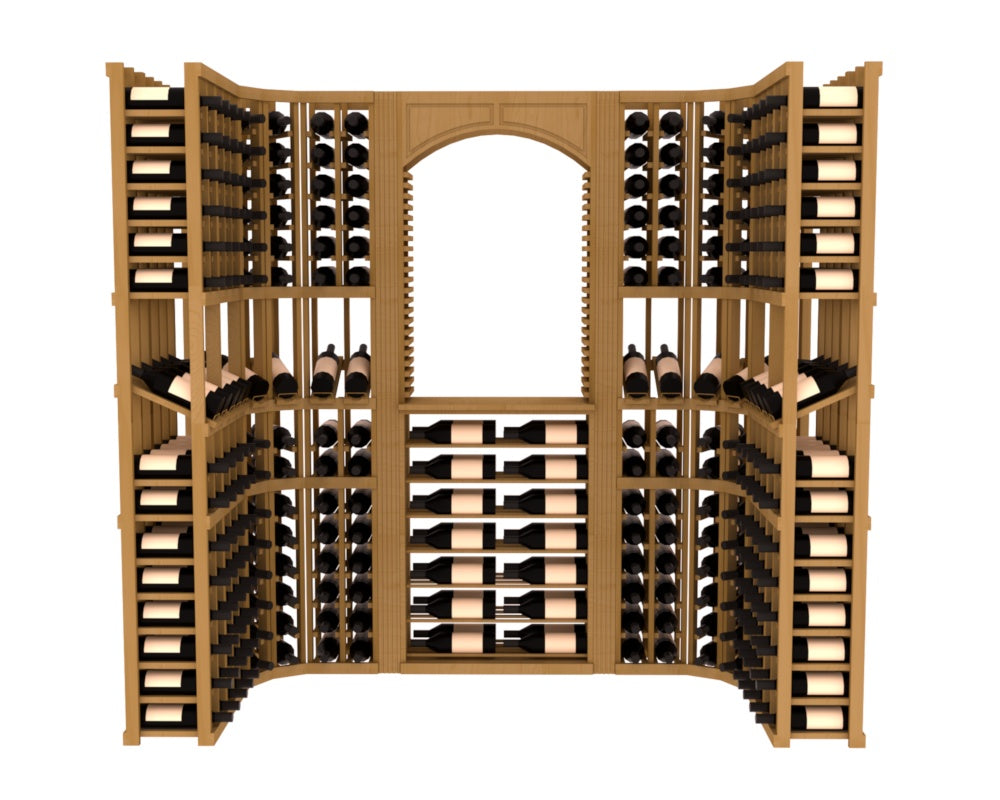 InstaCellar – Florence Wine Cellar Kit in Ponderosa Pine Oak stained without WineSafe™ Satin Sealant