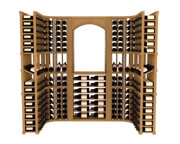 InstaCellar – Florence Wine Cellar Kit in Ponderosa Pine Oak stained without WineSafe™ Satin Sealant
