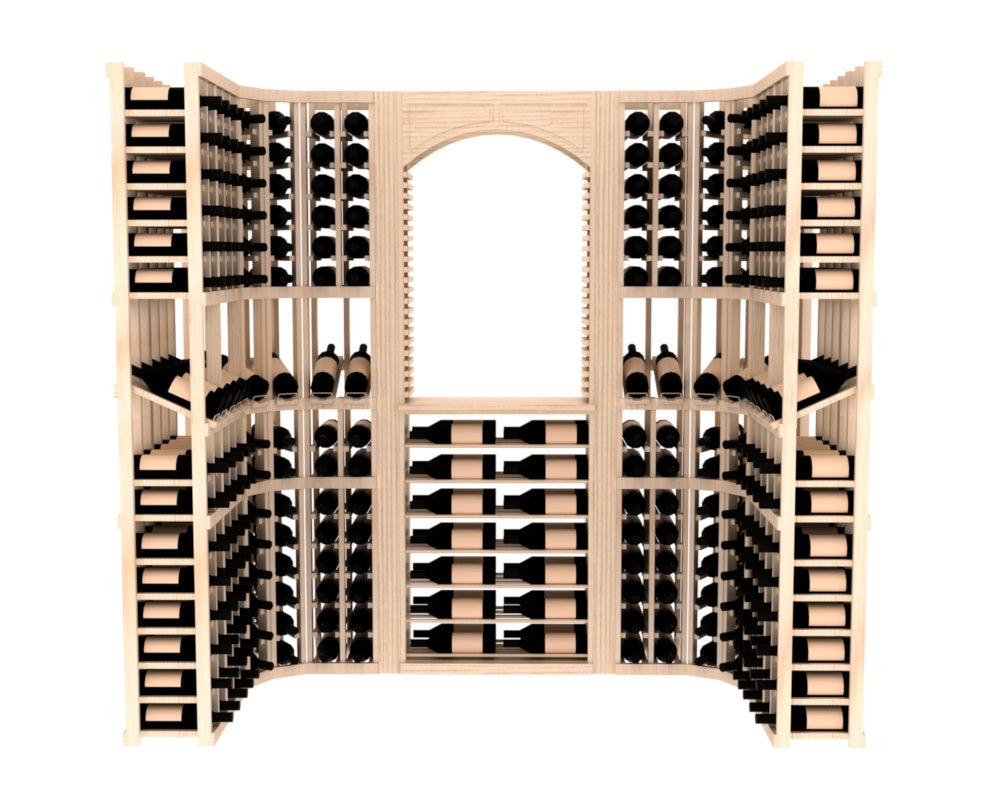 InstaCellar – Florence Wine Cellar Kit in Ponderosa Pine Unstained with WineSafe™ Satin Sealant
