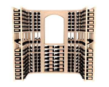 InstaCellar – Florence Wine Cellar Kit in Ponderosa Pine Unstained with WineSafe™ Satin Sealant