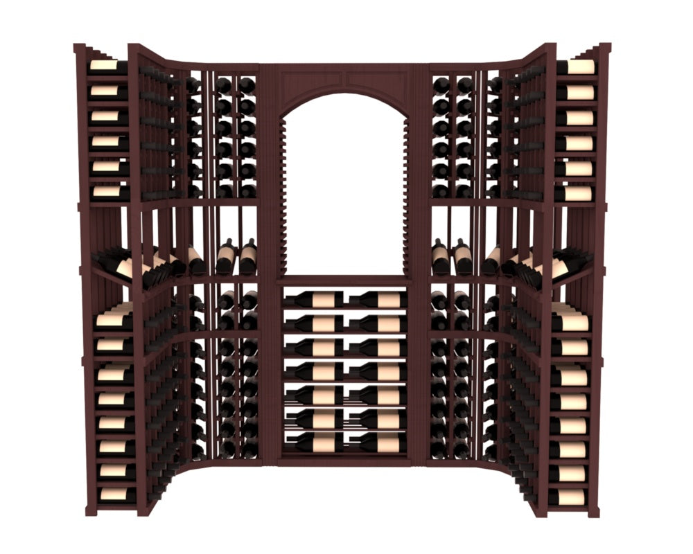 InstaCellar – Florence Wine Cellar Kit in Ponderosa Pine Walnut stained without WineSafe™ Satin Sealant