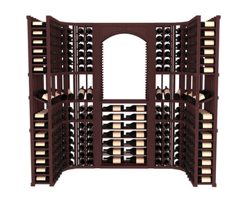 InstaCellar – Florence Wine Cellar Kit in Ponderosa Pine Walnut stained without WineSafe™ Satin Sealant