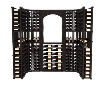 InstaCellar – Florence Wine Cellar Kit in Premium Redwood Black stained with WineSafe™ Satin Sealant