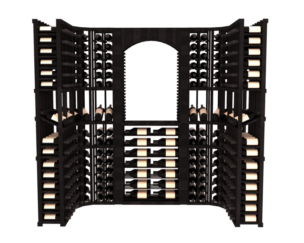 InstaCellar – Florence Wine Cellar Kit in Premium Redwood Black stained without WineSafe™ Satin Sealant