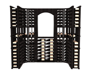 InstaCellar – Florence Wine Cellar Kit in Premium Redwood Black stained without WineSafe™ Satin Sealant