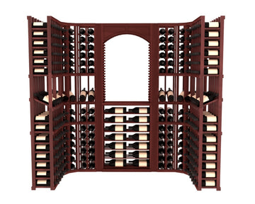 InstaCellar – Florence Wine Cellar Kit in Premium Redwood Cherry stained without WineSafe™ Satin Sealant