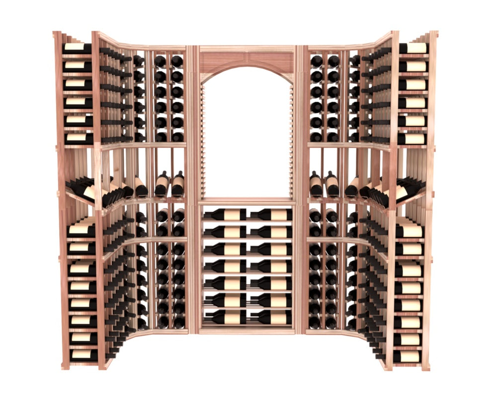 InstaCellar – Florence Wine Cellar Kit in Premium Redwood Unstained with WineSafe™ Satin Sealant