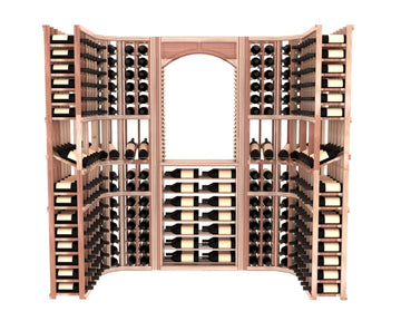 InstaCellar – Florence Wine Cellar Kit in Premium Redwood Unstained with WineSafe™ Satin Sealant