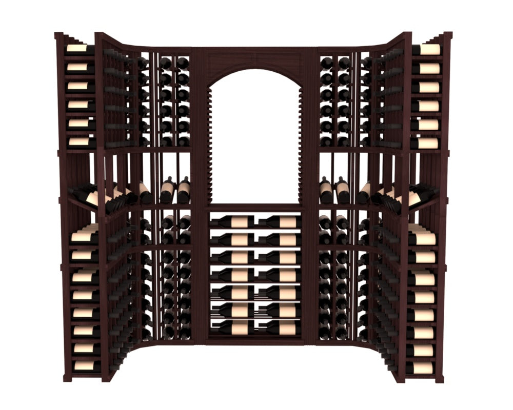 InstaCellar – Florence Wine Cellar Kit in Premium Redwood Walnut stained without WineSafe™ Satin Sealant