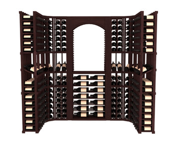 InstaCellar – Florence Wine Cellar Kit in Premium Redwood Walnut stained without WineSafe™ Satin Sealant