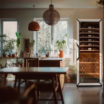 Goguette Large Single Zone Wine Fridge – White | 150+ Bottle Capacity