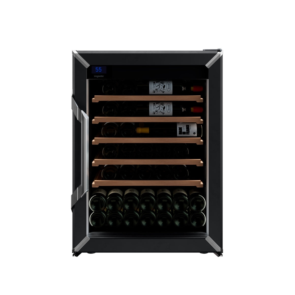 Goguette Small Single Zone Wine Fridge – Black | 50+ Bottle Capacity