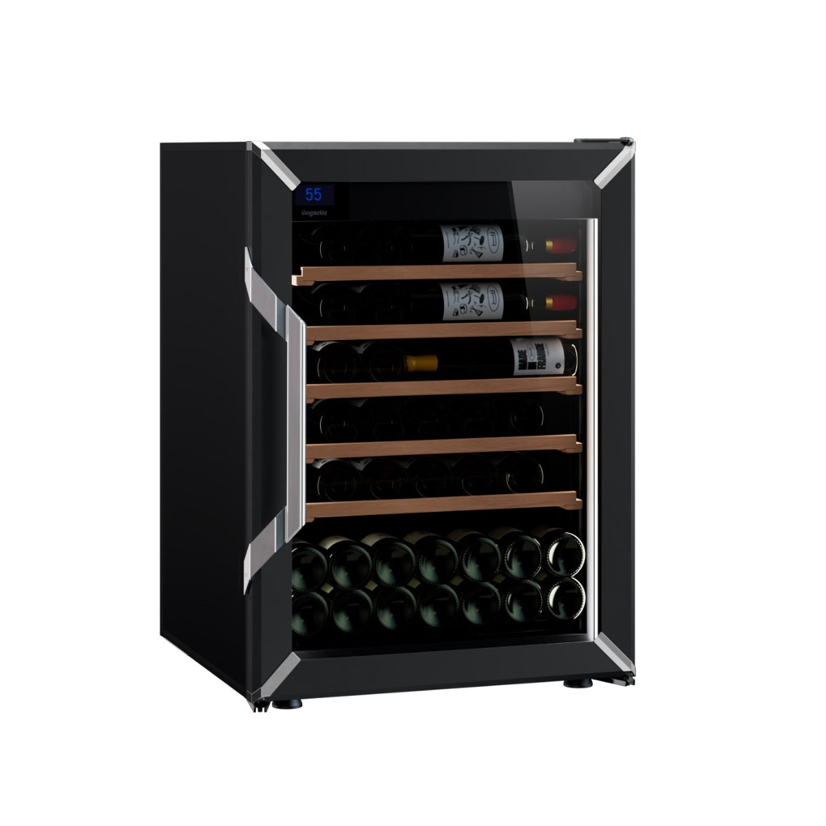 Goguette Small Single Zone Wine Fridge – Black | 50+ Bottle Capacity
