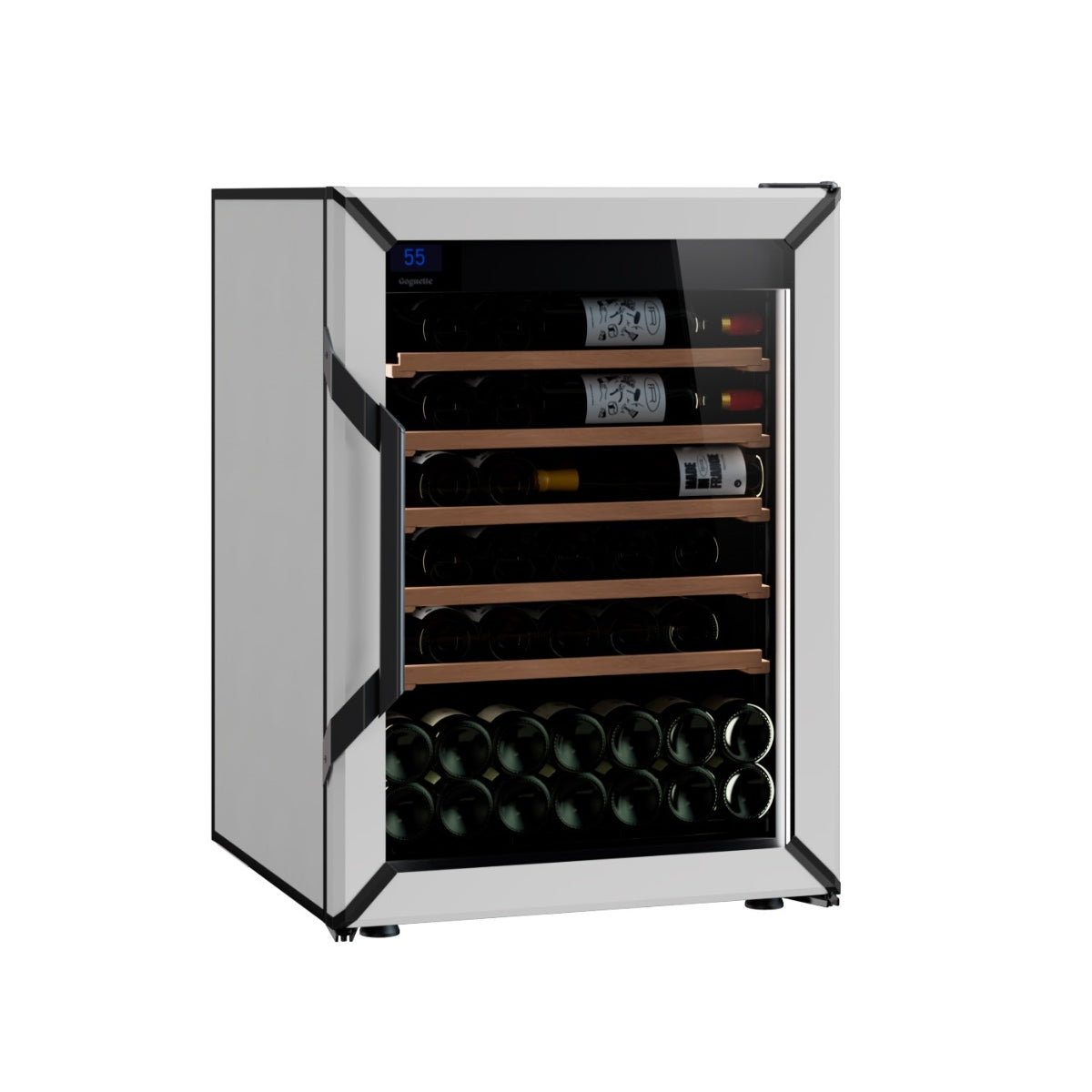 Goguette Small Single Zone Wine Fridge – White| 50+ Bottle Capacity
