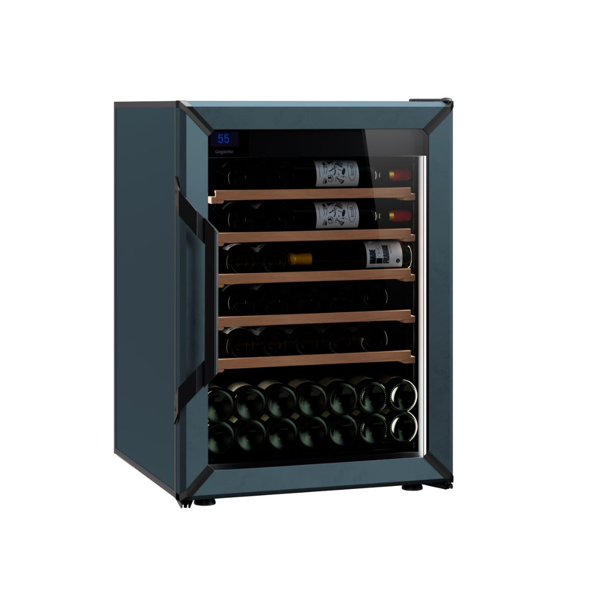 Goguette Small Single Zone Wine Fridge – Slate Blue| 50+ Bottle Capacity