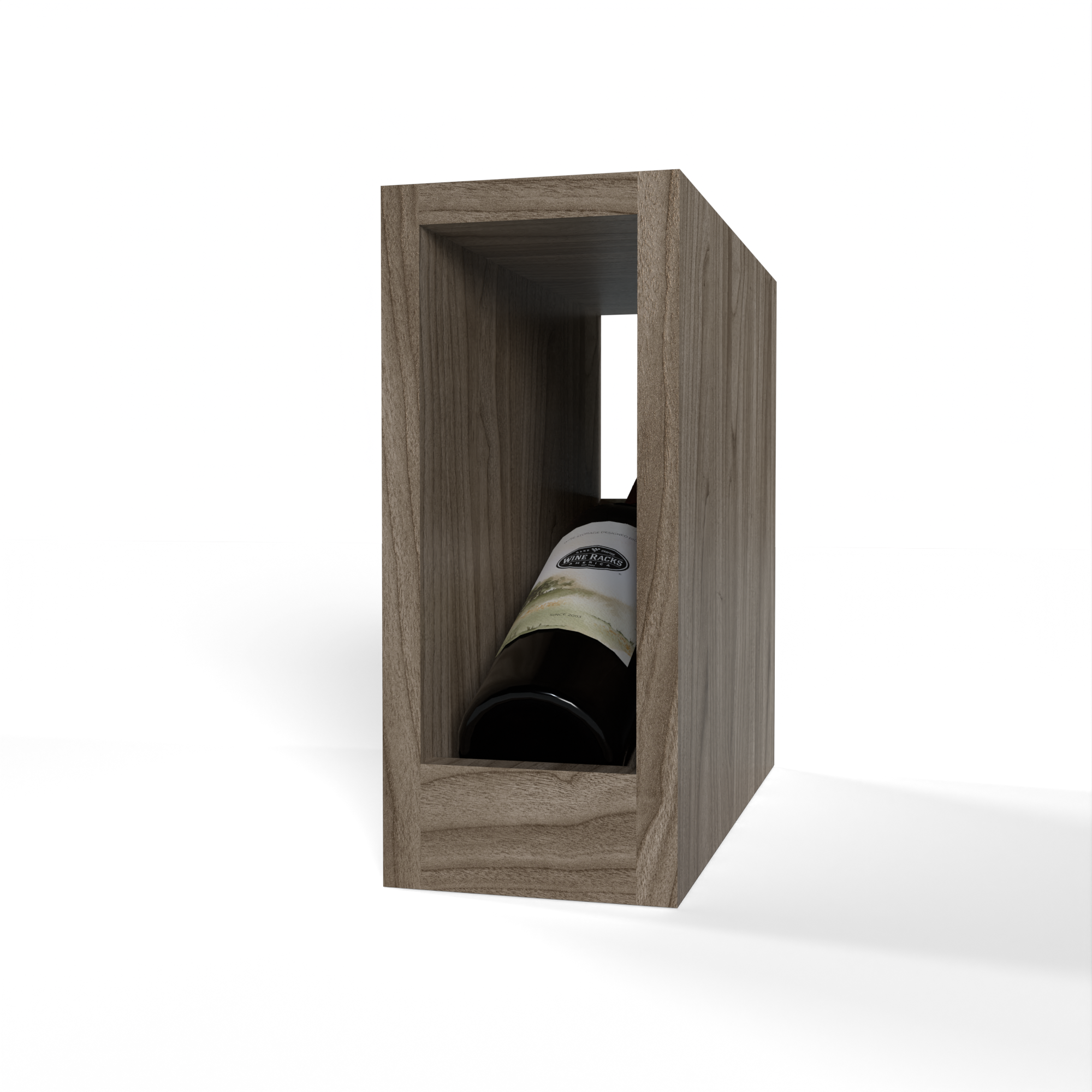 GrandCellar™ - 1 Column Full-Depth Elevated Cradle Display Row - 12