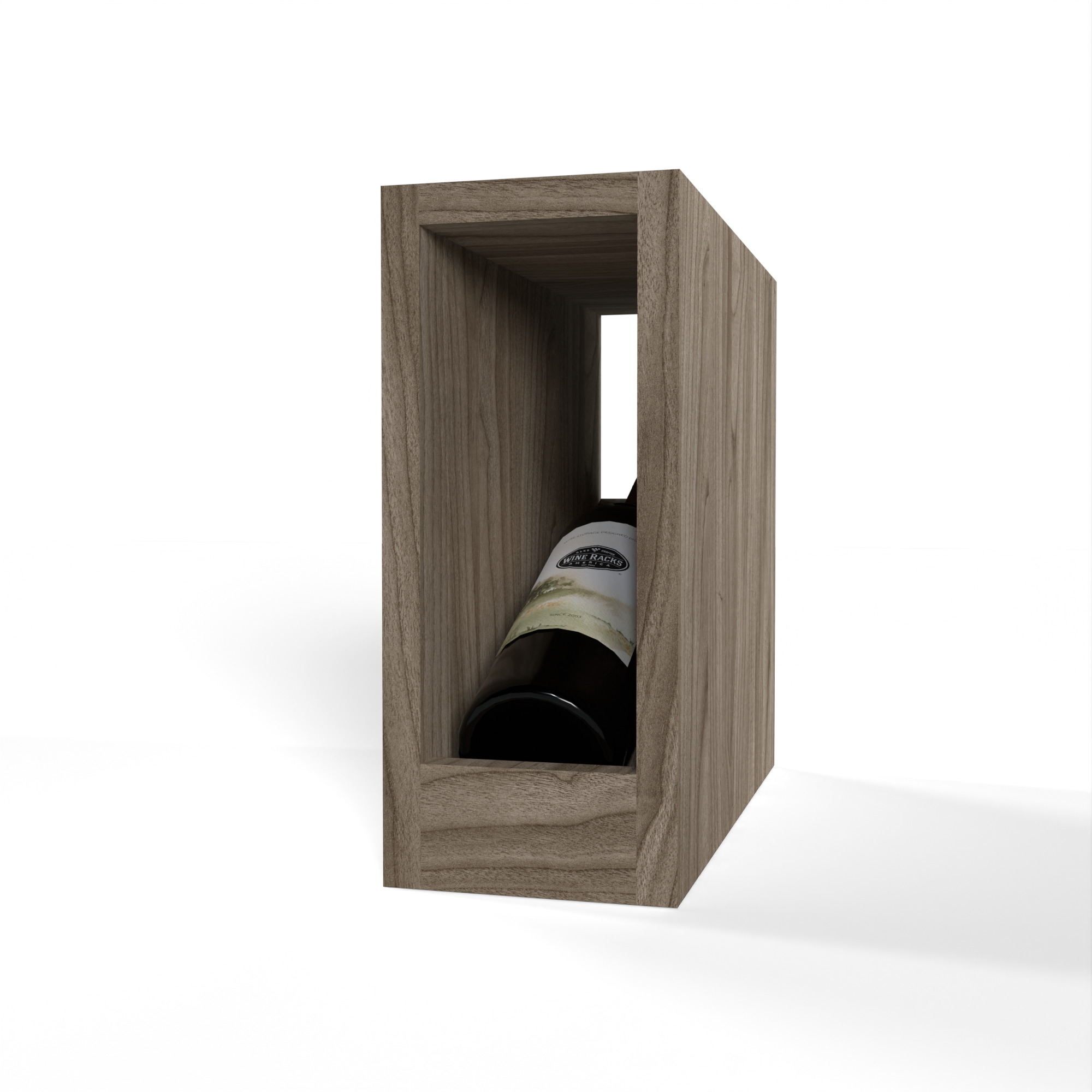 GrandCellar™ - 1 Column Full-Depth Elevated Cradle Display Row - 12