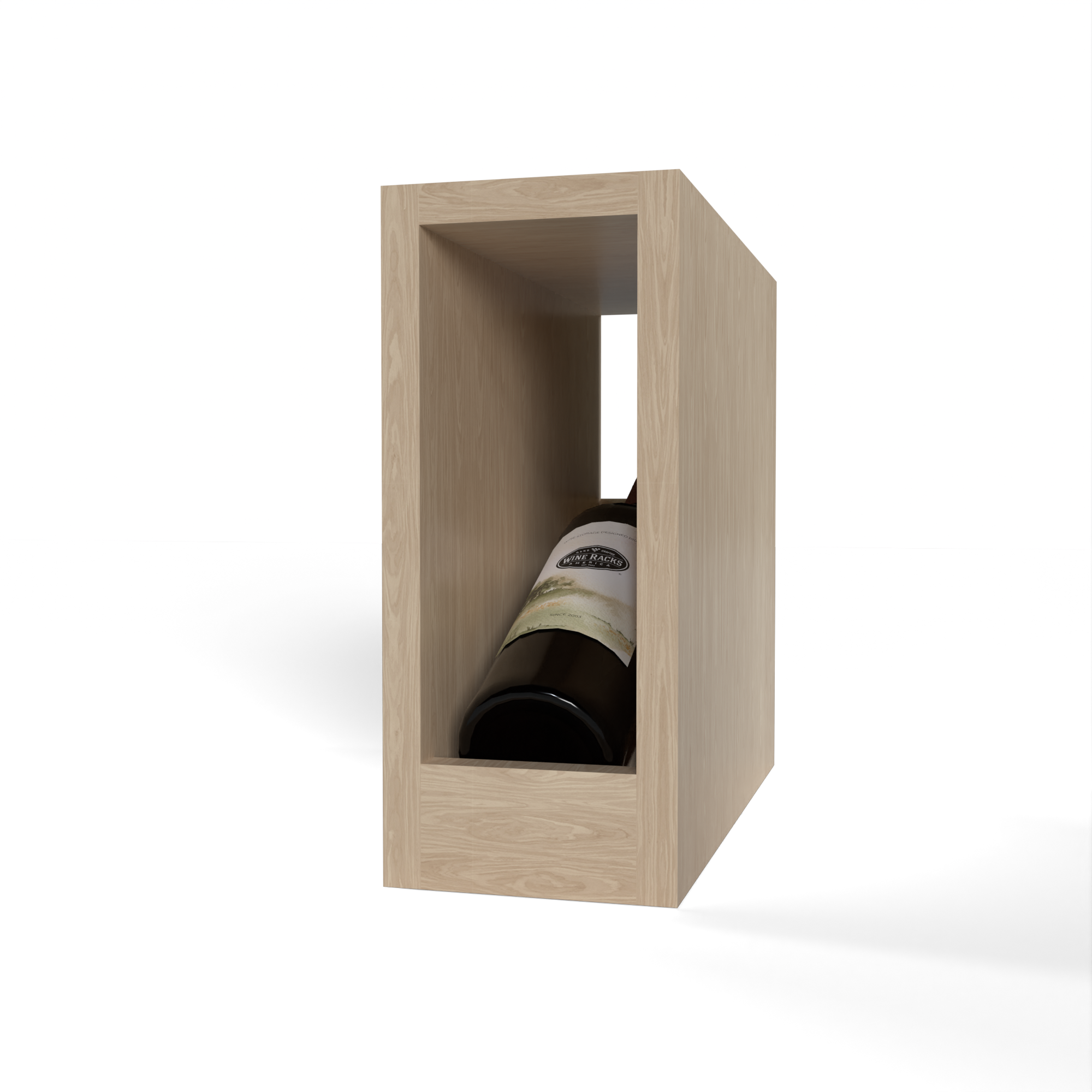 GrandCellar™ - 1 Column Full-Depth Elevated Cradle Display Row - 12