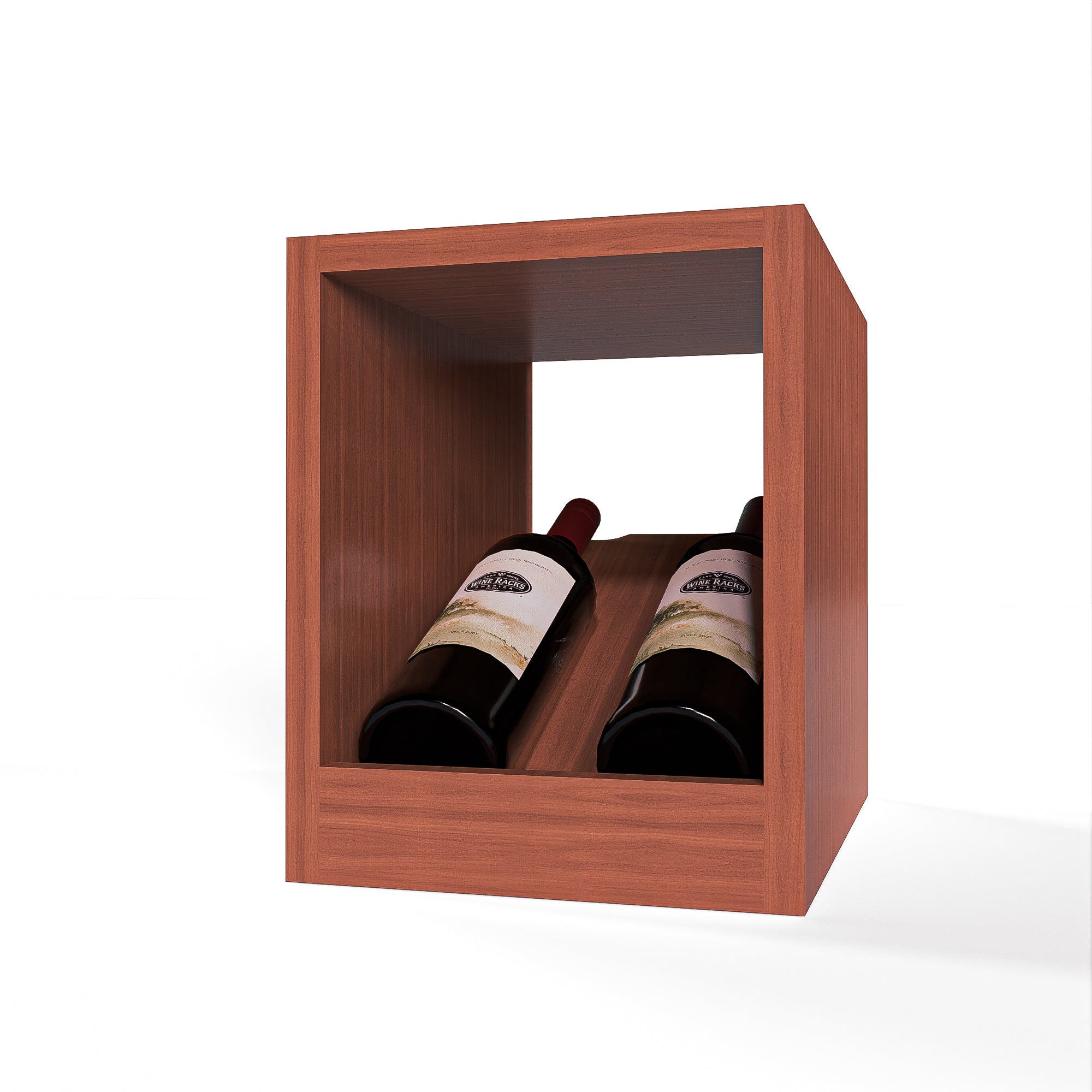 GrandCellar™ - 2 Column Full-Depth Elevated Cradle Display Row - 12