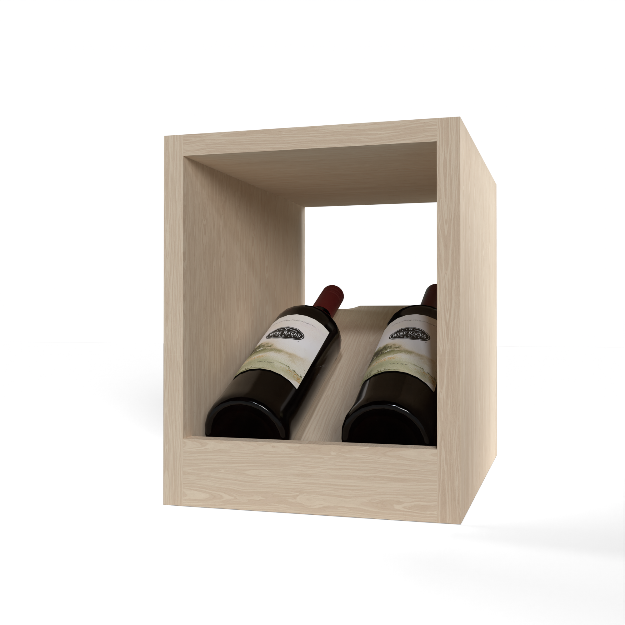 GrandCellar™ - 2 Column Full-Depth Elevated Cradle Display Row - 12 ...