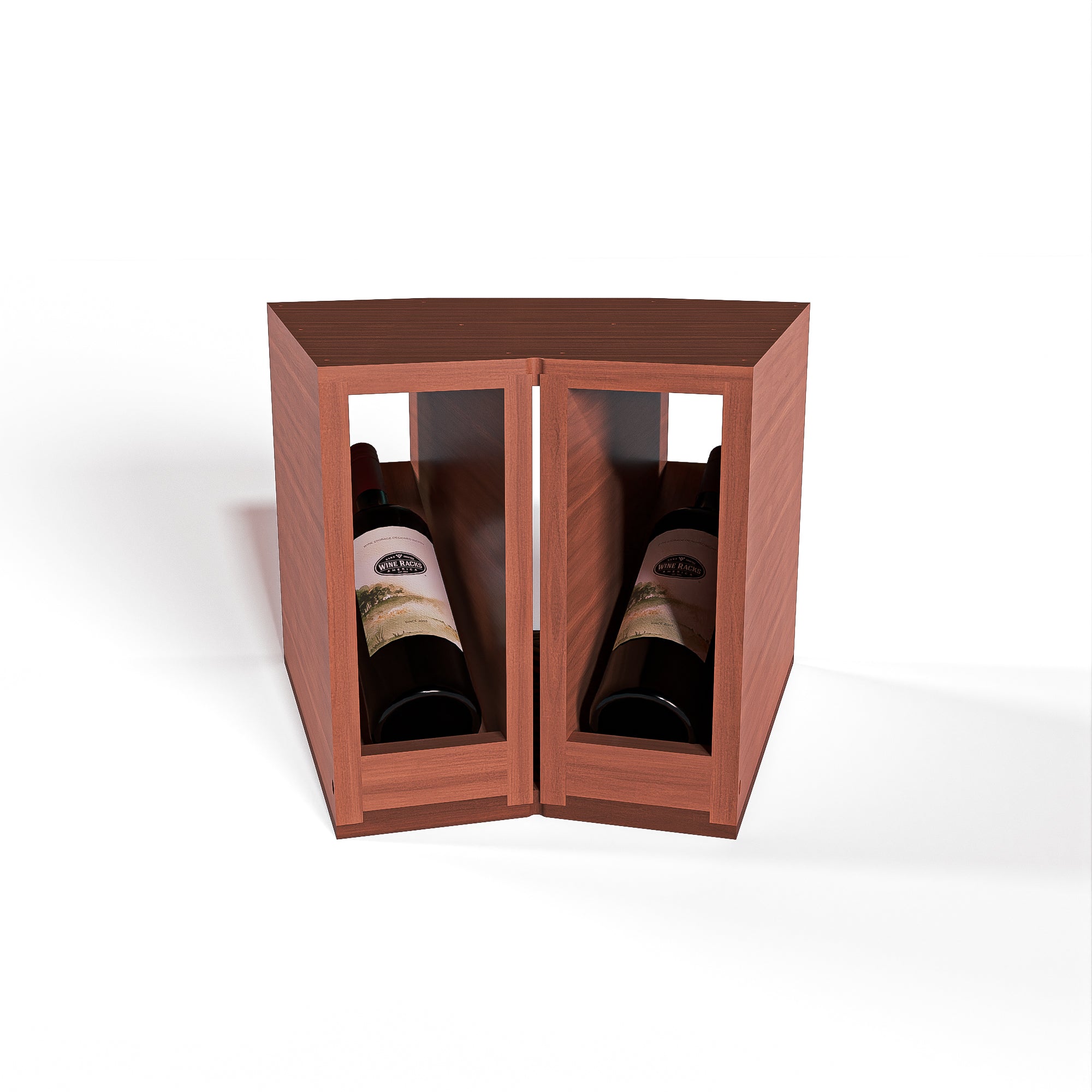 GrandCellar™ - 2 Column Full-Depth Elevated Display Row Corner  - 12
